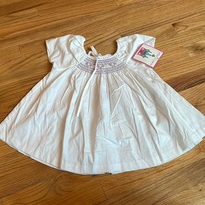 NWT- Castles & Crowns smocked top-size 6/6X-white-absolutely adorable!